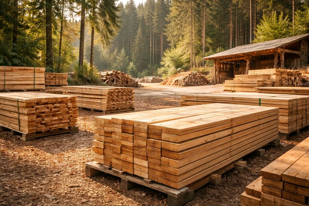 Sustainably sourced European oak timber with rich natural grain selected for durable luxury interiors by Cmilano Chennai