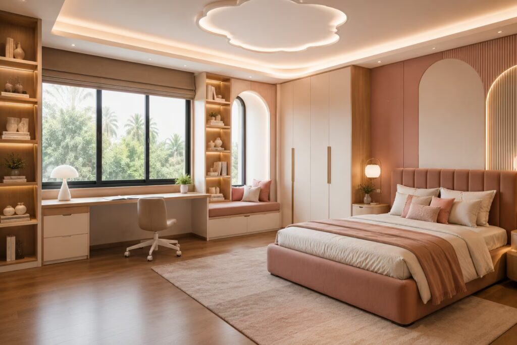 Modern luxury childrens bedroom interior Cmilano